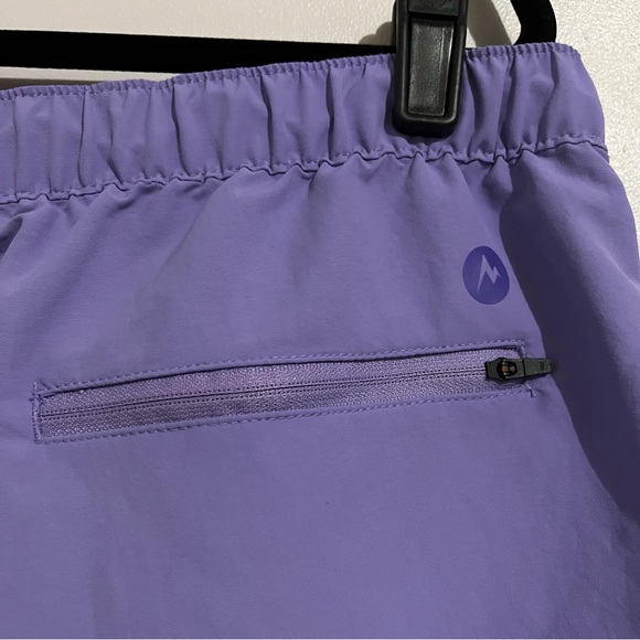 Marmot Women's Purple Athletic Shorts XL New Pull on side pockets drawstring - Picture 8 of 12